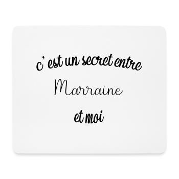 it's a secret between godmother - Mouse Pad (horizontal) - white - Front