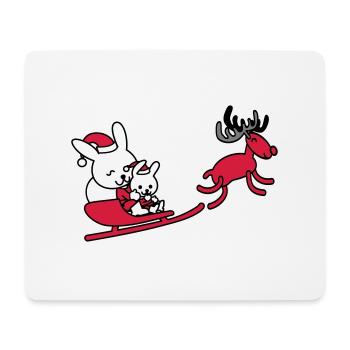Christmas motif - Mouse Pad (horizontal) - white - Front