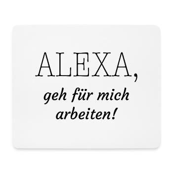 Arbeiten - Mousepad (Querformat) - Weiß - Vorne