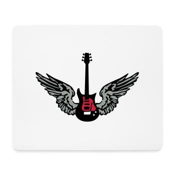 guitar_wings_042013_a_3c - Mouse Pad (horizontal) - white - Front