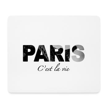 Paris - C'est la vie - Mousepad (Querformat) - Weiß - Vorne