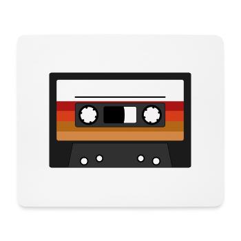 Cassette de musique Cassette audio Radio Music Retro - Tapis de souris (format paysage) - blanc - Devant