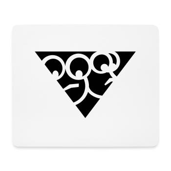 Aussenseiter-Shirt (Schwarz-Gelb) - Mousepad (Querformat) - Weiß - Vorne