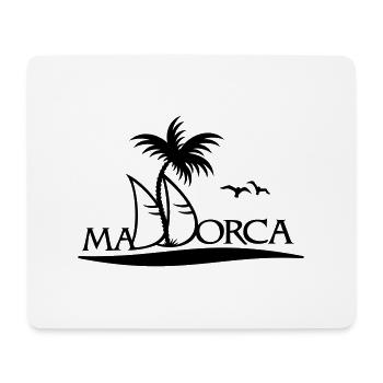 Segelnvor Mallorca / Mallorca sailing (1c) - Mouse Pad (horizontal) - white - Front