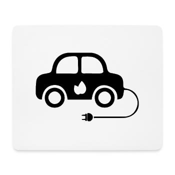 Voiture électrique cadeau de l'électricité pour la mobilité électrique - Tapis de souris (format paysage) - blanc - Devant