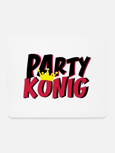 Party King - Mouse Pad (horizontal) - white