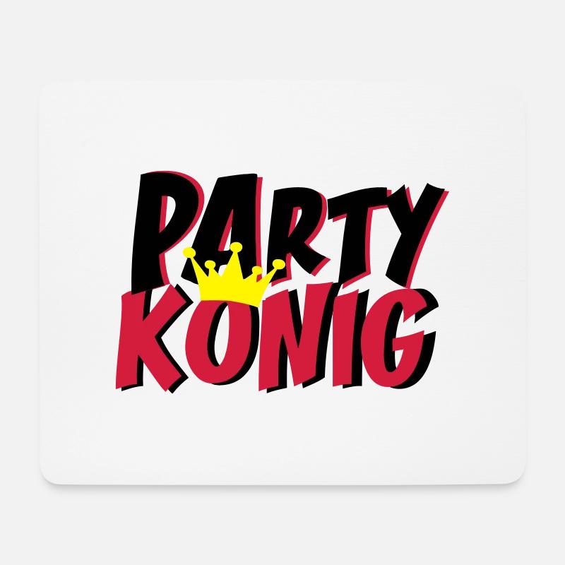 Party King - Mouse Pad (horizontal) - white