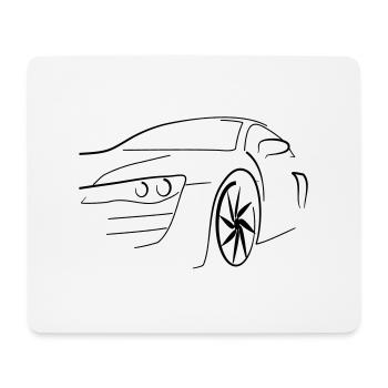 Motorsport Auto - Mousepad (Querformat) - Weiß - Vorne