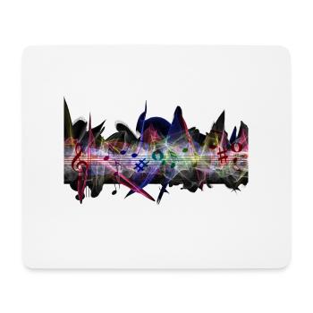 Musik - Mousepad (Querformat) - Weiß - Vorne