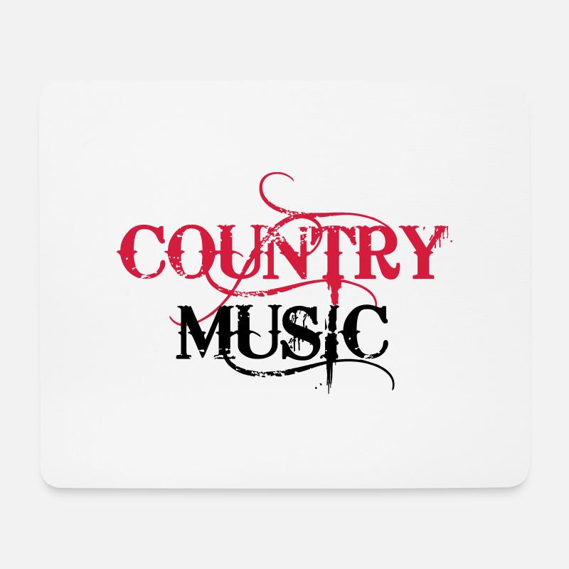 Country Music - Mousepad (Querformat) - Weiß