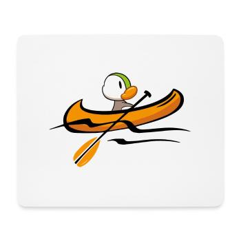Kanu-Duck - Mousepad (Querformat) - Weiß - Vorne