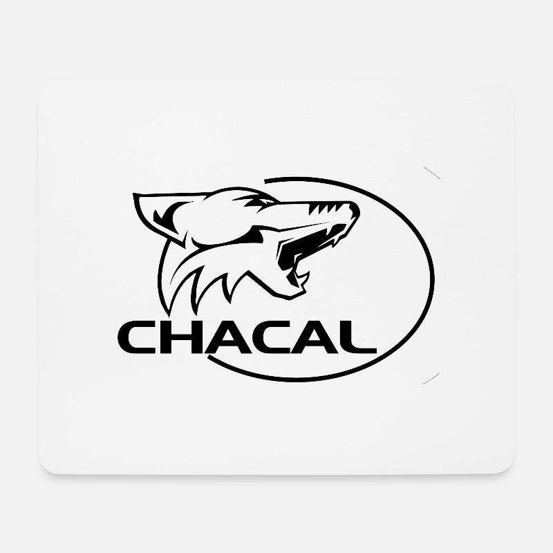 Chacal - Mousepad (Querformat) - Weiß