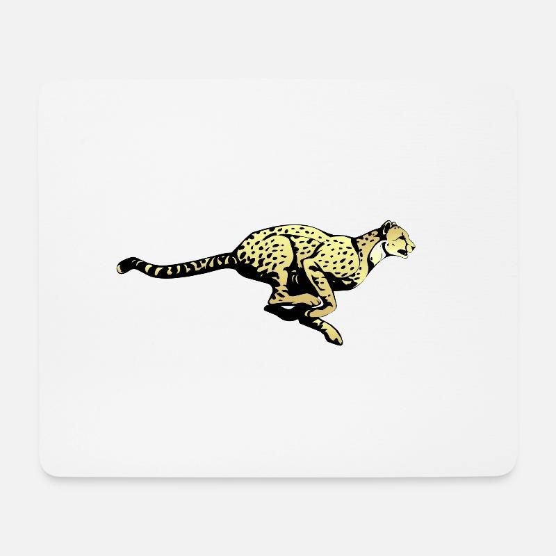 Gepard1 - Mousepad (Querformat) - Weiß