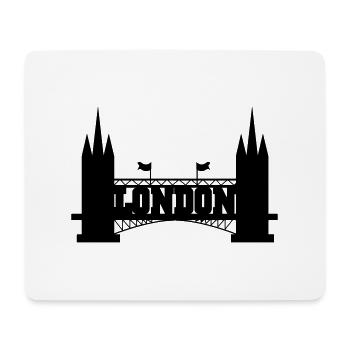 london - Mousepad (Querformat) - Weiß - Vorne
