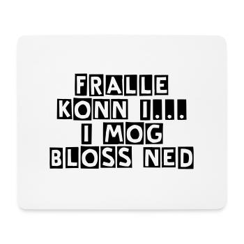 i mog ned... - Mousepad (Querformat) - Weiß - Vorne