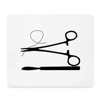 Chirurg - Mousepad (Querformat) - Weiß - Vorne