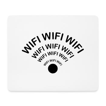 Wifi Wifi Symbole - Tapis de souris (format paysage) - blanc - Devant