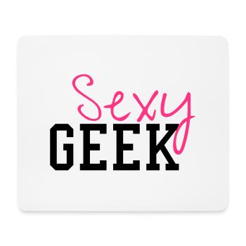 Sexy Geek - Tapis de souris (format paysage) - blanc - Devant