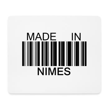 Made in Nimes 30 Languedoc-Roussillon - Tapis de souris (format paysage) - blanc - Devant