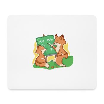 Kleiner Fuchs - Mousepad (Querformat) - Weiß - Vorne