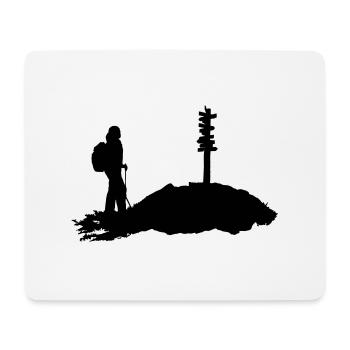Alpinism, alpiniste - Tapis de souris (format paysage) - blanc - Devant