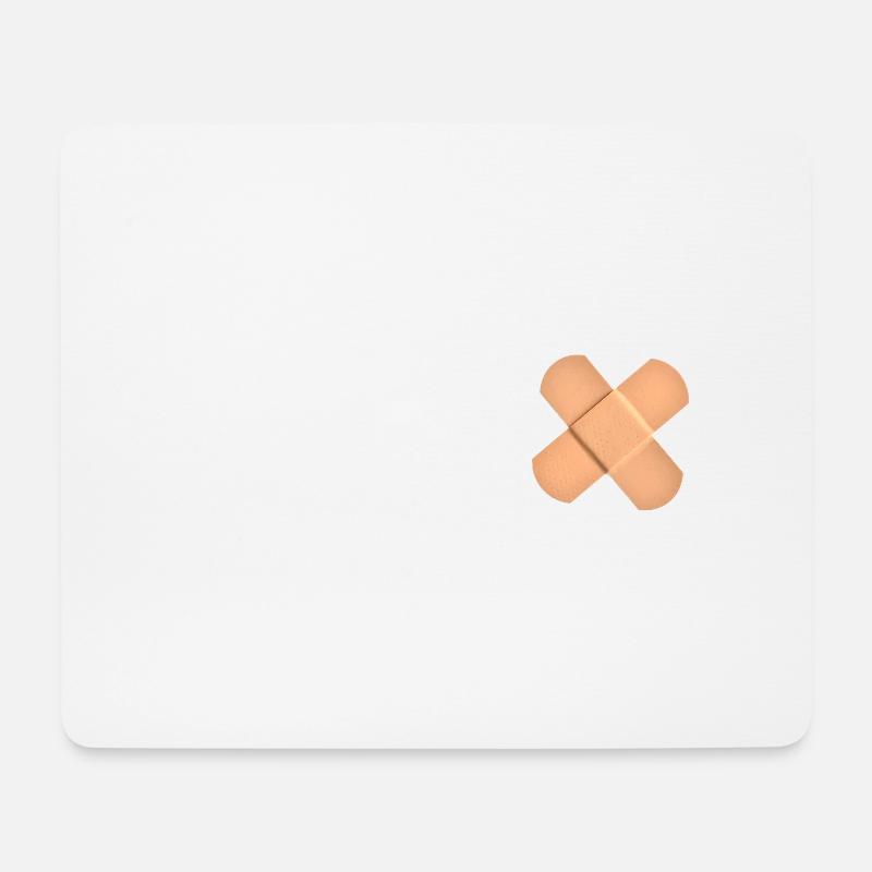 Pflaster - Mousepad (Querformat) - Weiß