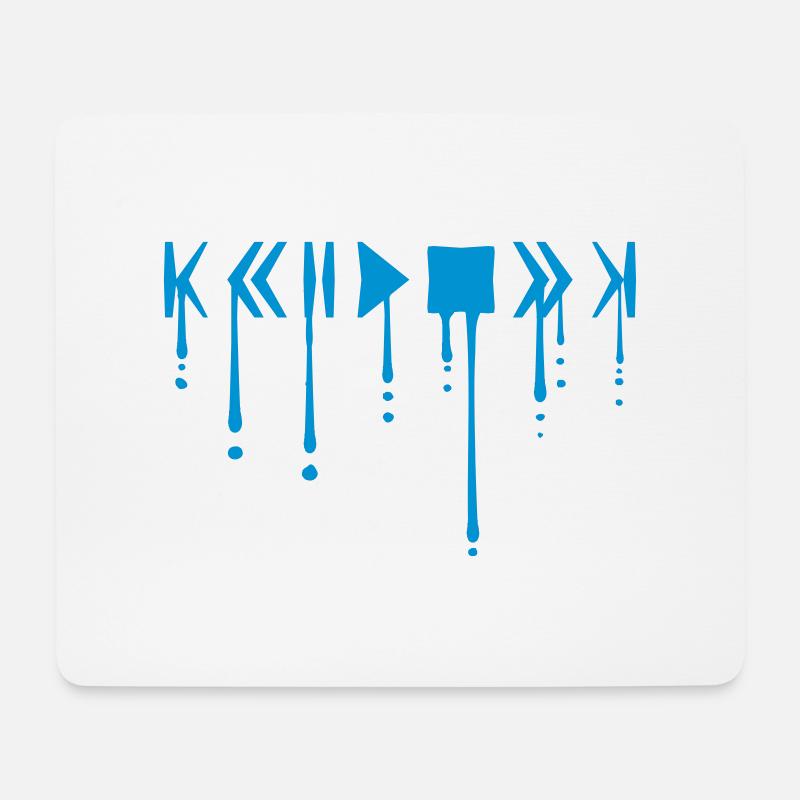 drop graffiti break play cool buttons loud regl - Mouse Pad (horizontal) - white