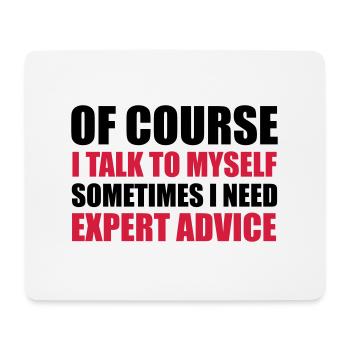 Expert Advice - Mousepad (Querformat) - Weiß - Vorne
