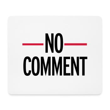 No Comment - Tapis de souris (format paysage) - blanc - Devant