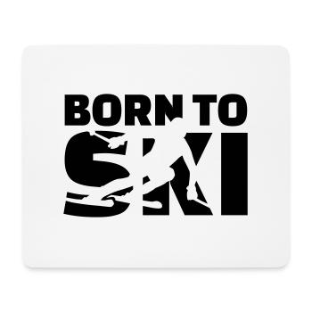 Ski - Mousepad (Querformat) - Weiß - Vorne