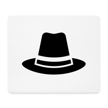 Hut - Mousepad (Querformat) - Weiß - Vorne