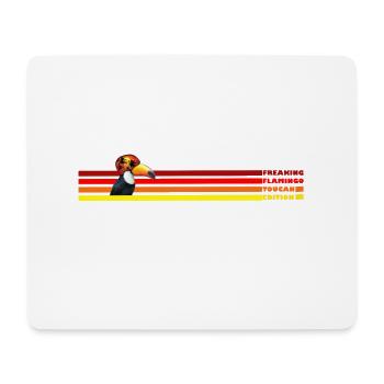 Toucan and Stripes - Mouse Pad (horizontal) - white - Front