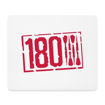 180_darts_gu1 - Mousepad (Querformat) - Weiß - Vorne