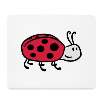 Niedlicher süßer kleiner Marienkäfer - Mousepad (Querformat) - Weiß - Vorne