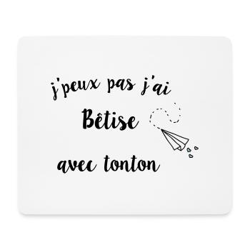 I can not fool myself with uncle - Mouse Pad (horizontal) - white - Front