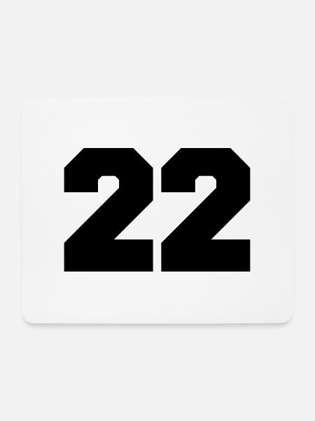 22 - Mousepad (Querformat) - Weiß