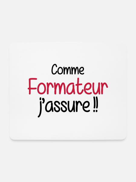 Formateur / Formatrice / Formation / Education - Tapis de souris (format paysage) - blanc
