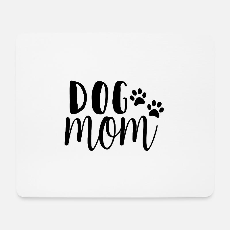 Dog Mom Hunde-Mama - Mousepad (Querformat) - Weiß