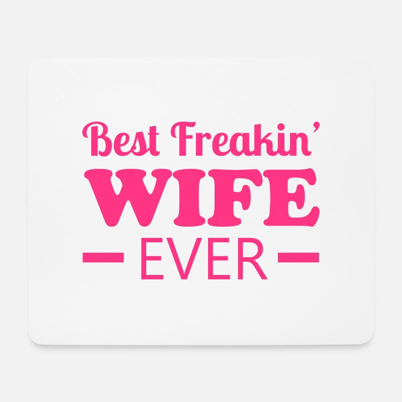 Wife - Mousepad (Querformat) - Weiß