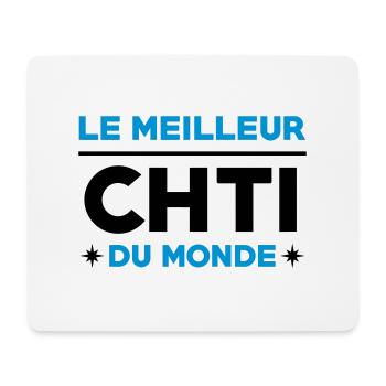 Nord / Ch'ti / Chti / Nordiste / Biloute Nordiste - Tapis de souris (format paysage) - blanc - Devant