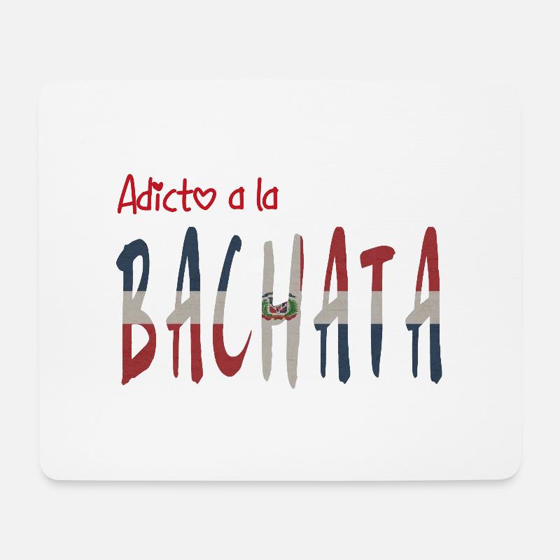 Adicto bei der Bachata RD - Mousepad (Querformat) - Weiß