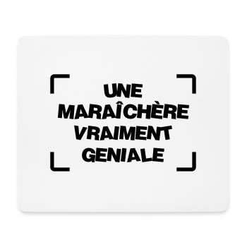 Jardinier / Maraîcher / Maraichère / Paysan - Tapis de souris (format paysage) - blanc - Devant