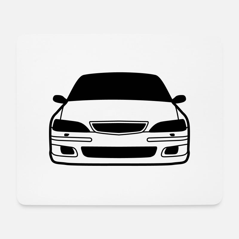 JDM Car eyes Accord | T-shirts JDM - Mousepad (Querformat) - Weiß