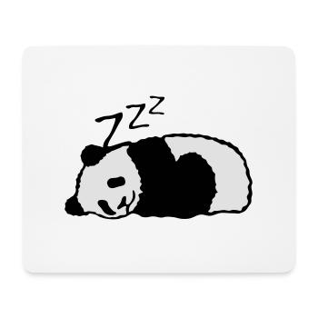 panda dort sieste dormir 5 - Tapis de souris (format paysage) - blanc - Devant