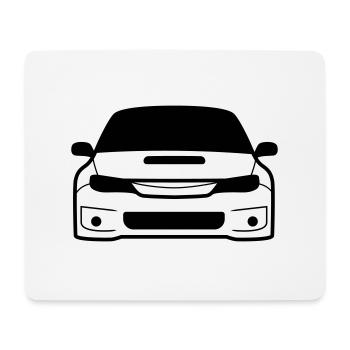 JDM Car eyes STI 4 | T-shirts JDM - Mouse Pad (horizontal) - white - Front