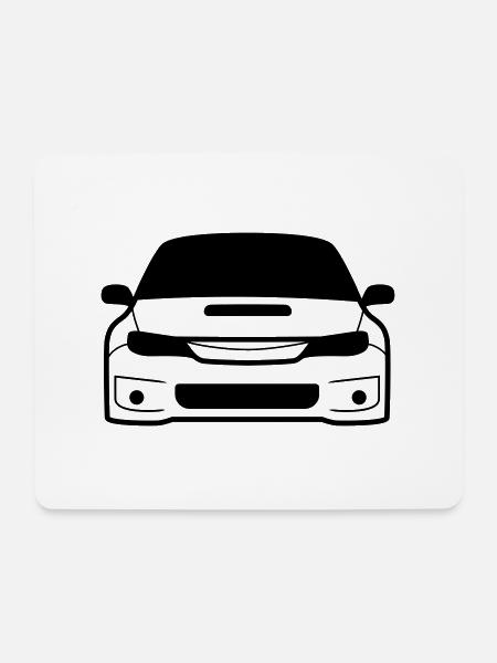 JDM Car eyes STI 4 | T-shirts JDM - Mousepad (Querformat) - Weiß