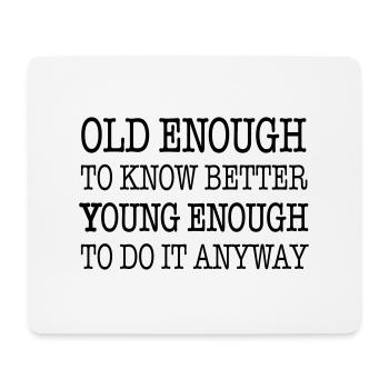 Best Birthday Shirt - Funny Joke - Mouse Pad (horizontal) - white - Front