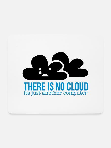 cloud - Mousepad (Querformat) - Weiß