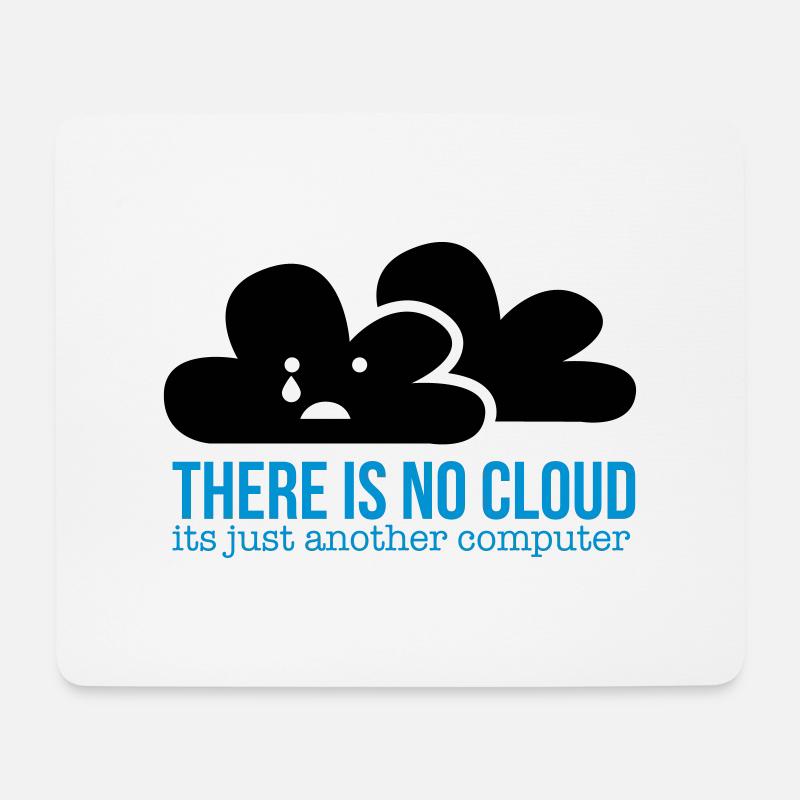 cloud - Mousepad (Querformat) - Weiß