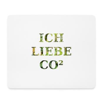 Ich liebe co2 - Mousepad (Querformat) - Weiß - Vorne